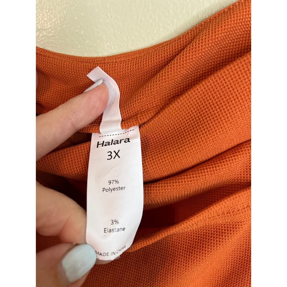 HALARA Rust Orange Wide-Leg Jumpsuit Overalls - Picture 9 of 13